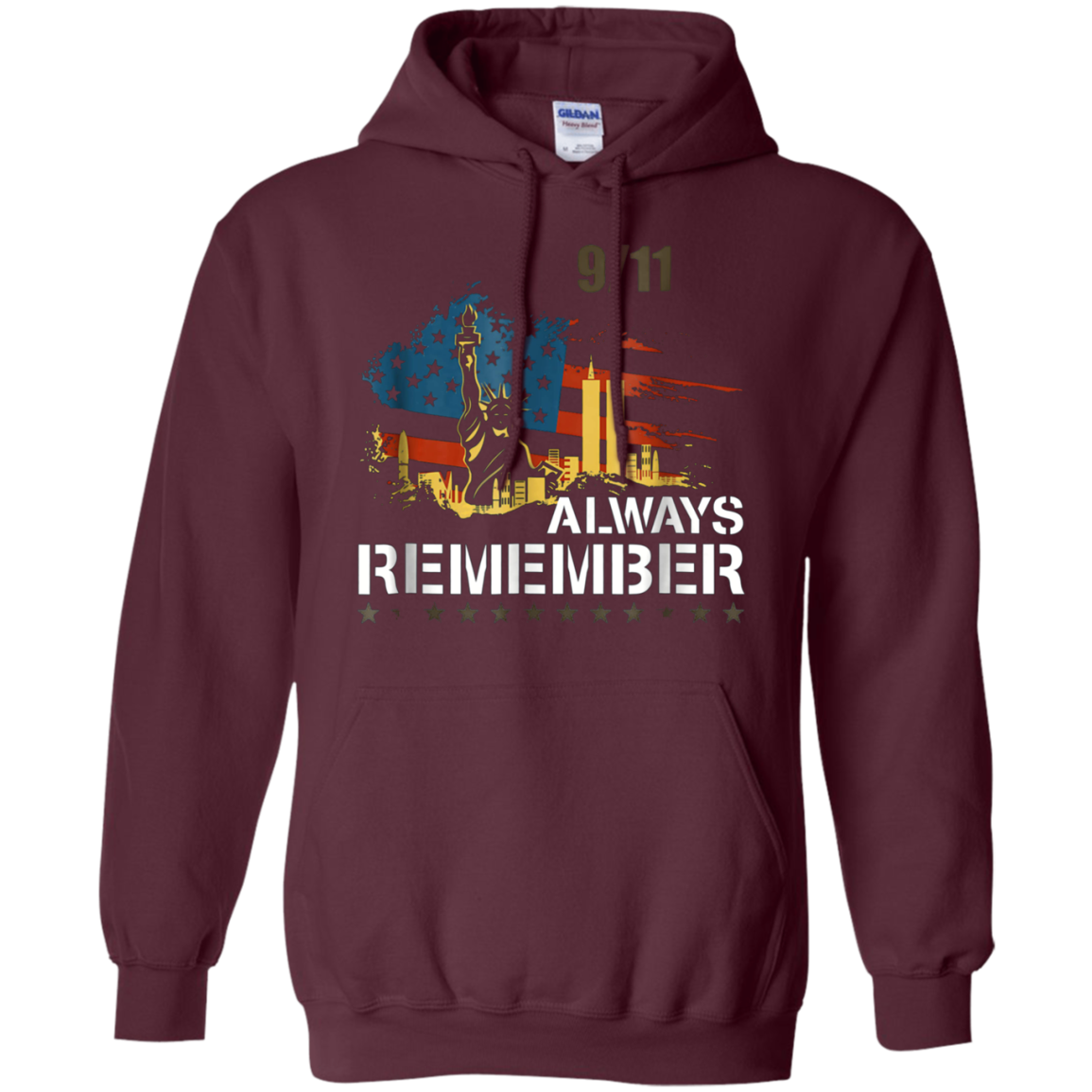 Always Remember 9/11 Patriot Day Memorial Tshirt