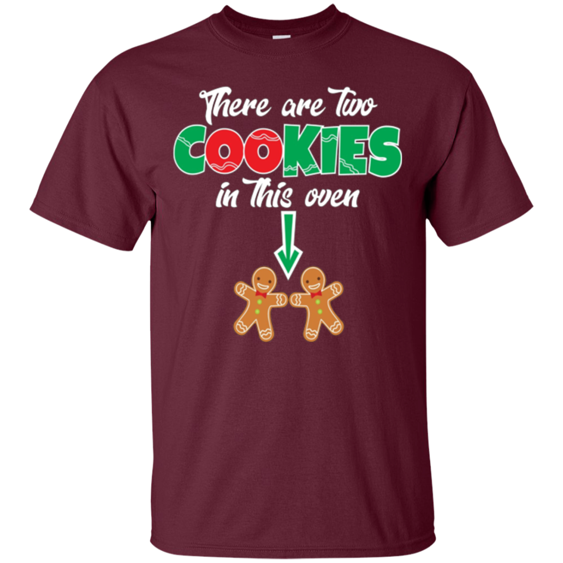 Christmas Twins Expecting Mom T-shirt Pregnant Wife Tee