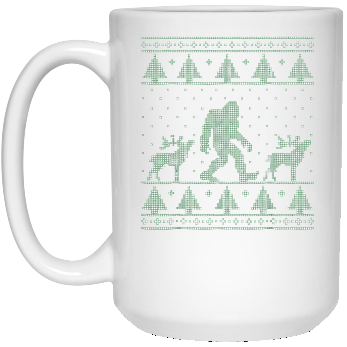 Bigfoot Ugly Christmas Sweater T-Shirt, Funny Sasquatch Gift