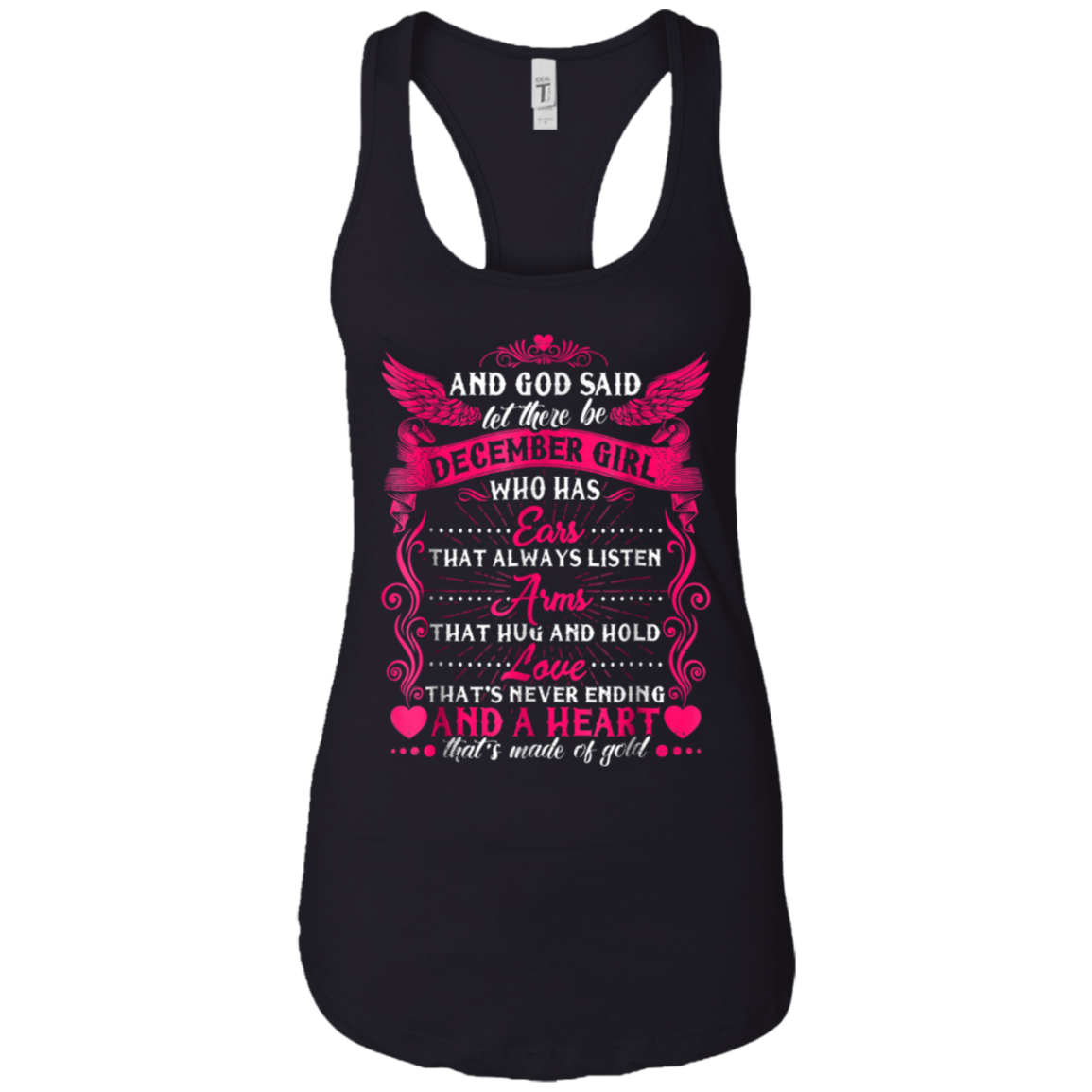 And God Said Let There Be December Girl T-shirt