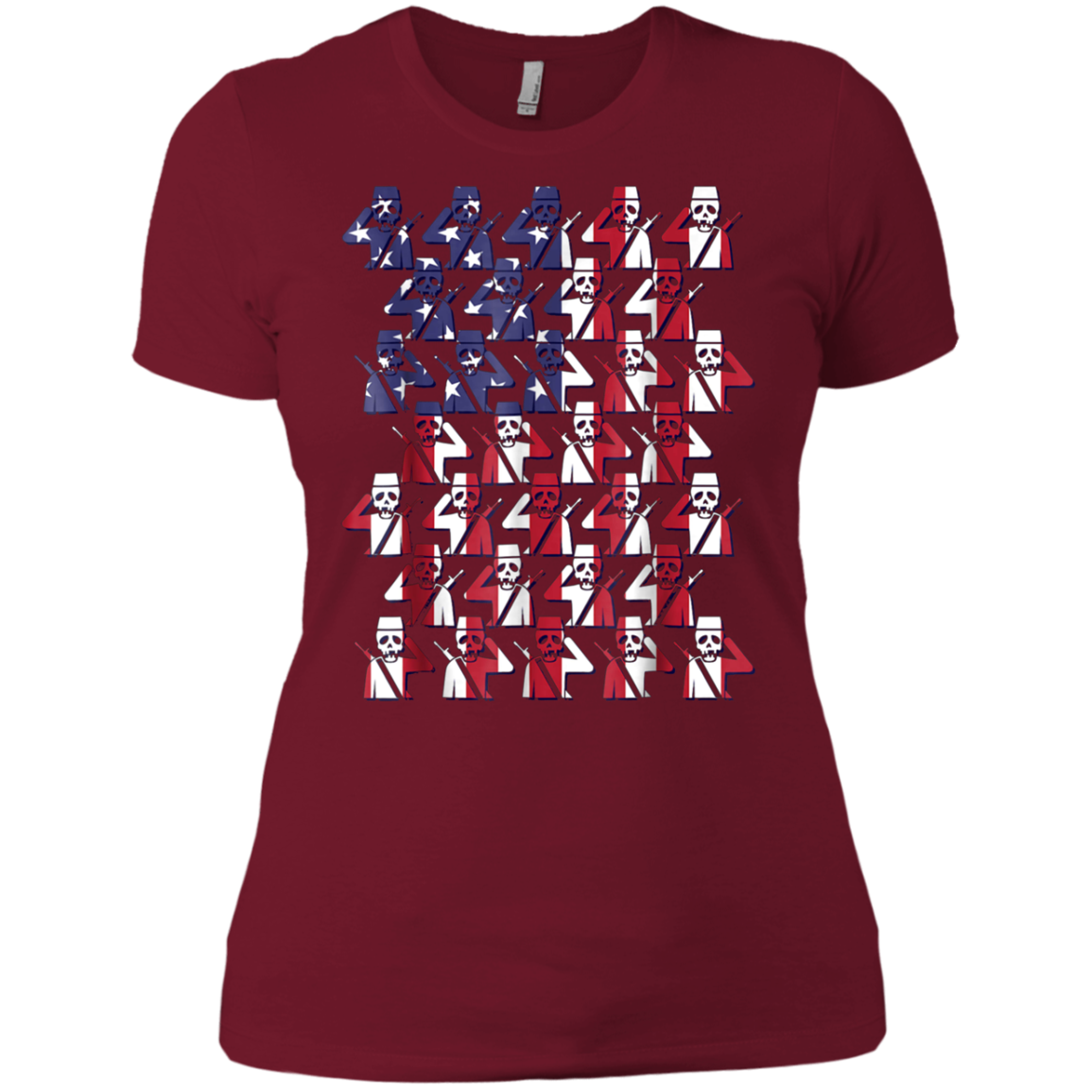 American Patriot Day Funny Skulls T Shirt Original Gift Tee