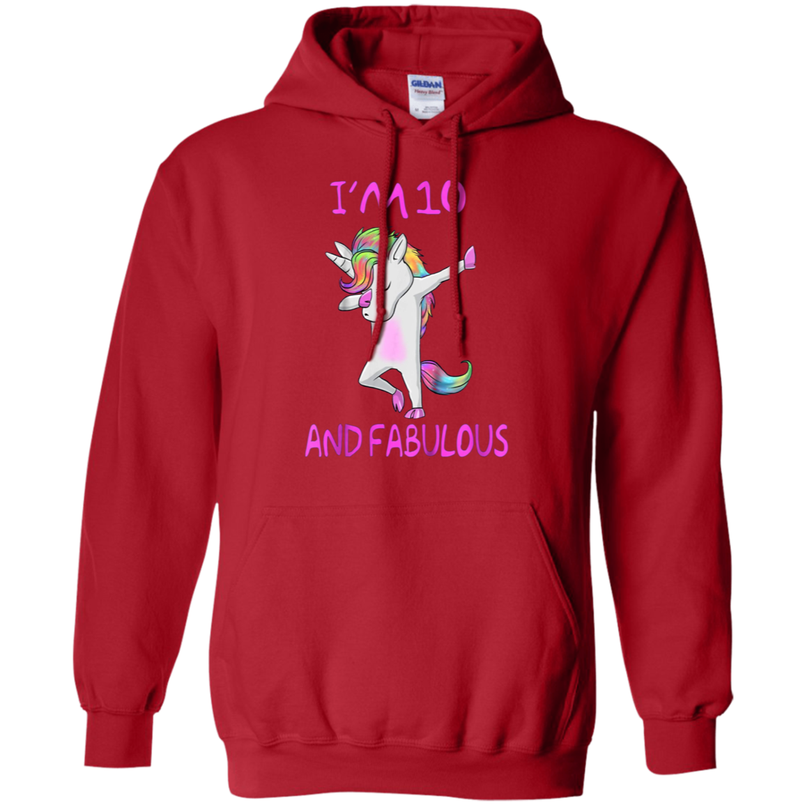 10 and fabulous sweet tenth-Birthday unicorn dab t shirt