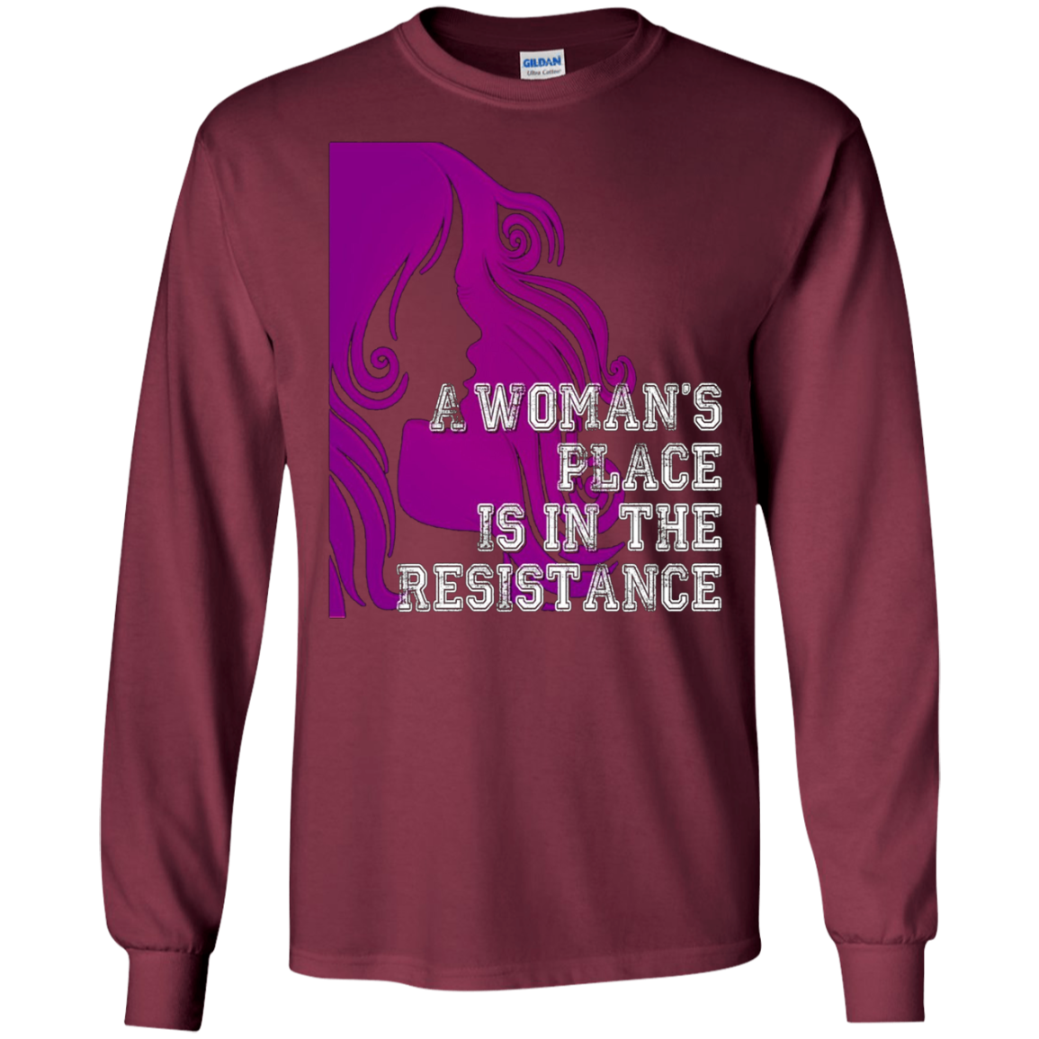 A Woman's Place Is In The Resistance Shirt Varsity Protest