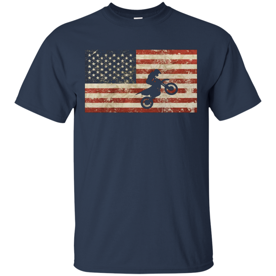 American Flag Motocross BMX T-Shirt