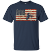 Image of American Flag Motocross BMX T-Shirt
