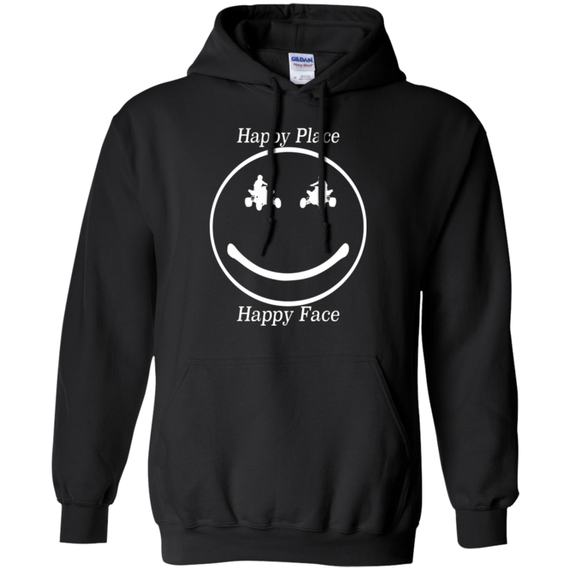ATV Motocross Happy Place Happy Face t-shirt