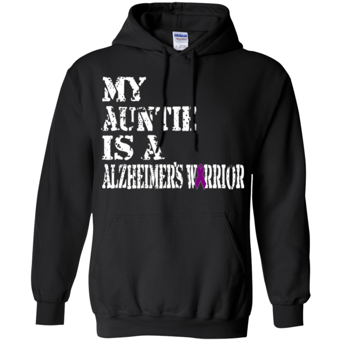 Alzheimer's Awareness Shirt For Aunties Purple Ribbon Tee