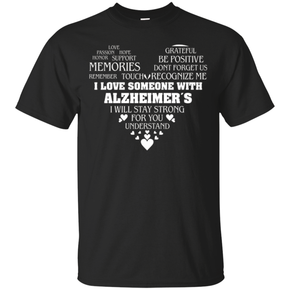 Alzheimer awareness t-shirt for family member