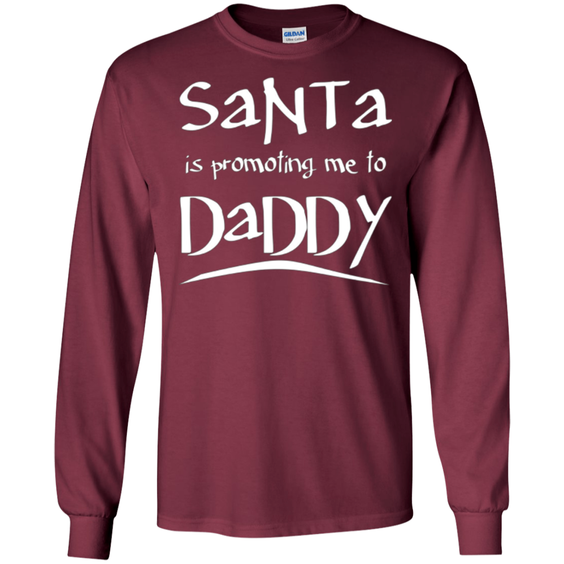 Santa Is Promoting Me To Daddy T-Shirt | Christmas Tee
