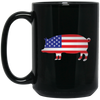 Image of American Flag Pig Shirt 4th of July Independence Day Gift