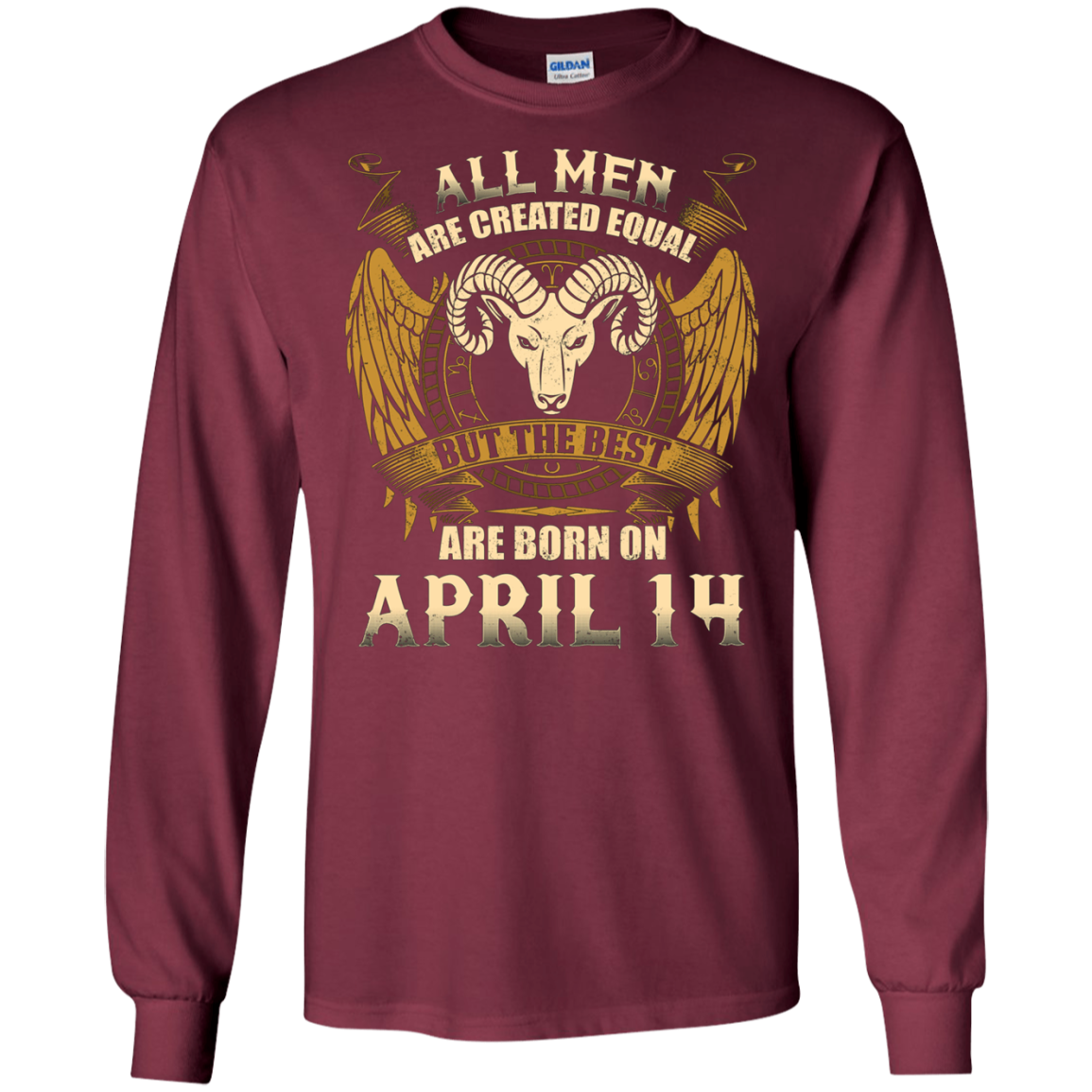 All Men Are Created Equal The Best Are Born April 14th Tee