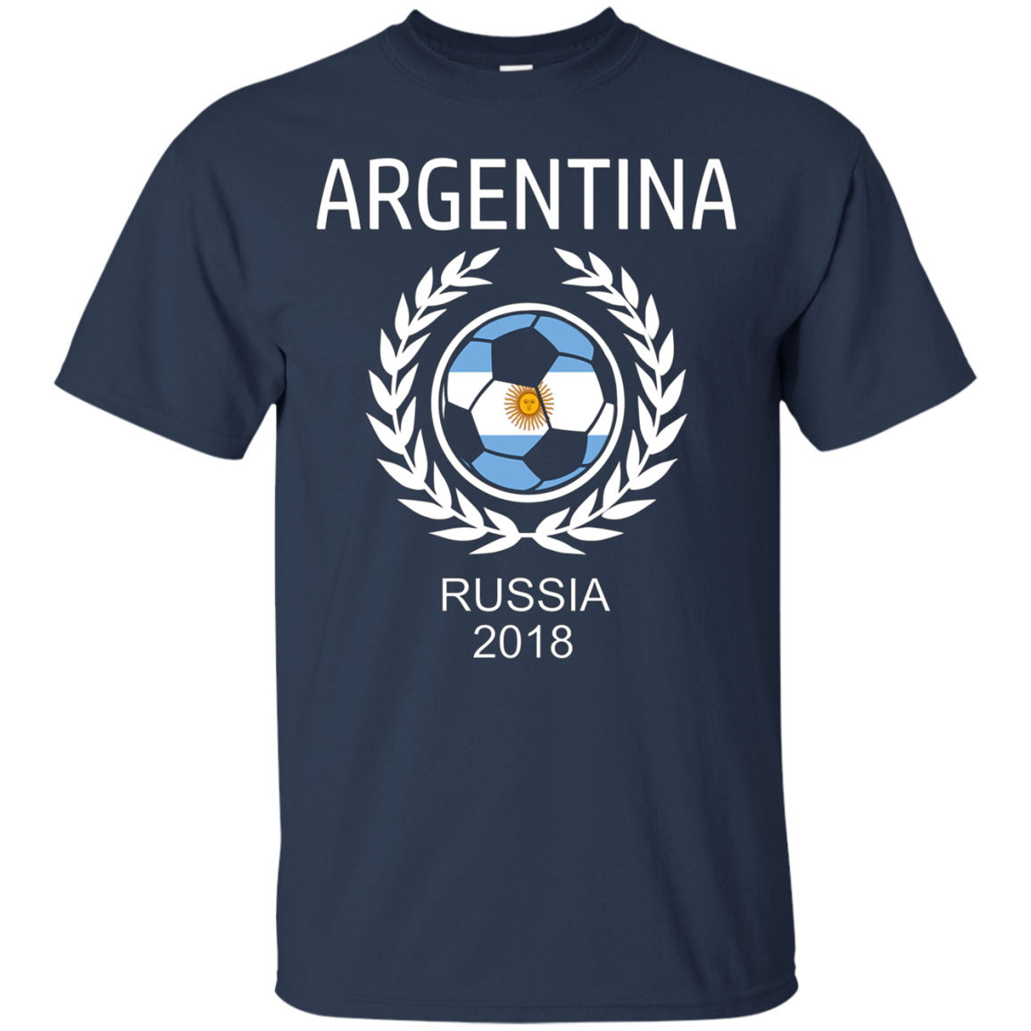 Argentina Soccer Team Russia 2018 T Shirt Football Fan