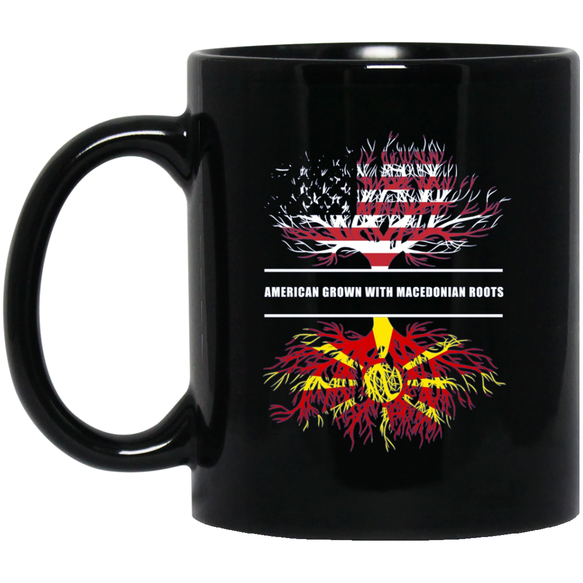 American Grown With Macedonian Roots T-Shirt Macedonia Shirt