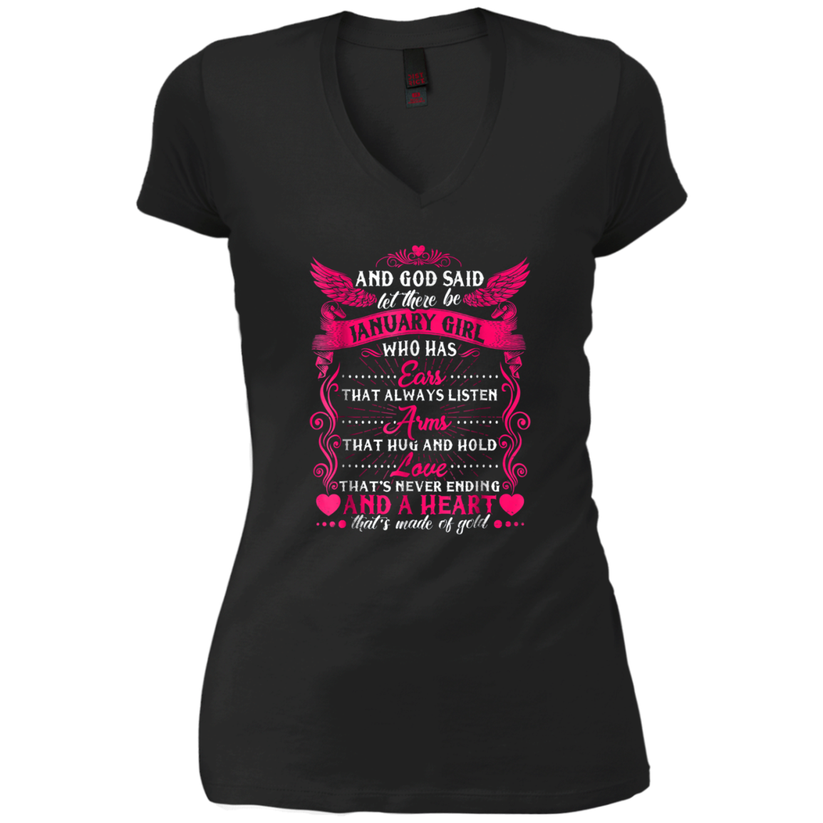 And God Said Let There Be January Girl T-shirt