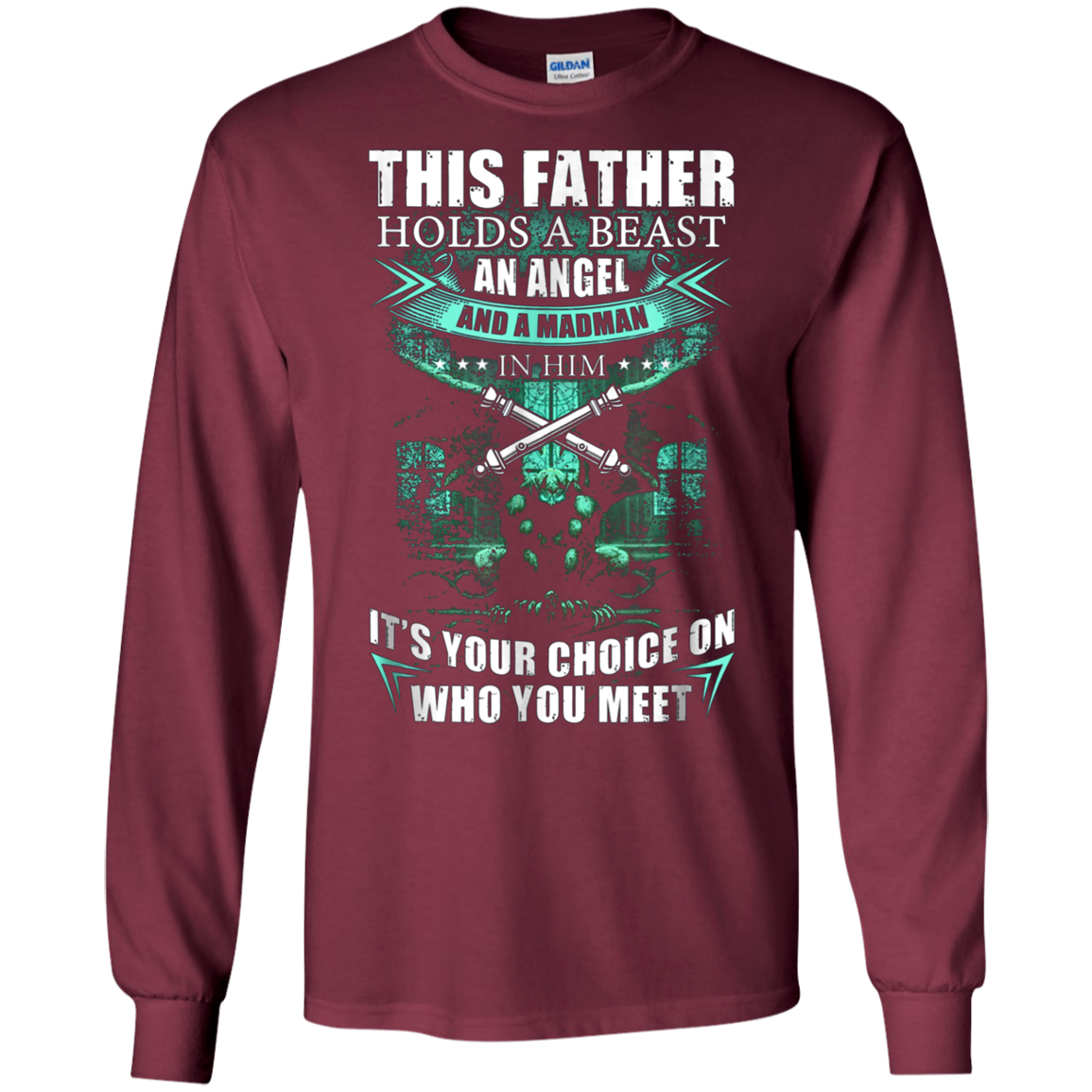 Artilleyman T-shirt , this father holds a beast an angel and