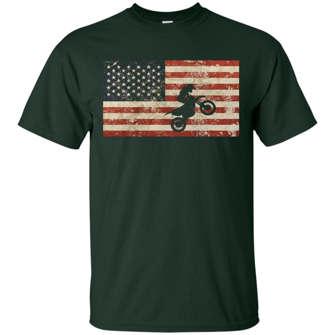 American Flag Motocross BMX T-Shirt