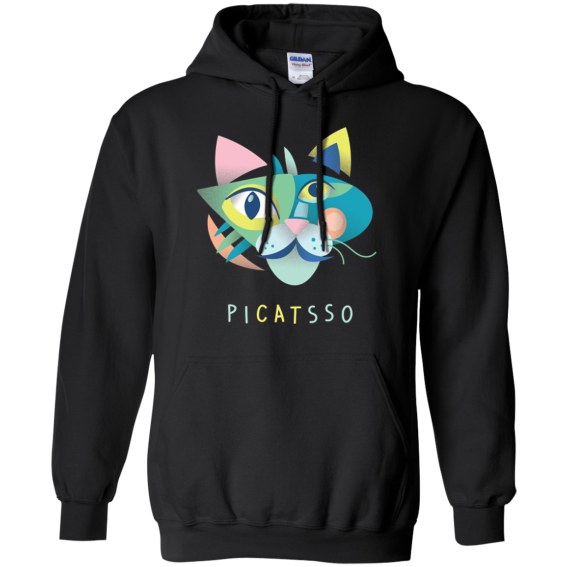 Artist & Art Teacher Shirt: Picatsso, Funny Abstract Cat Art