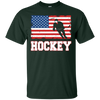 Image of American Flag Hockey Tshirt Patriotic