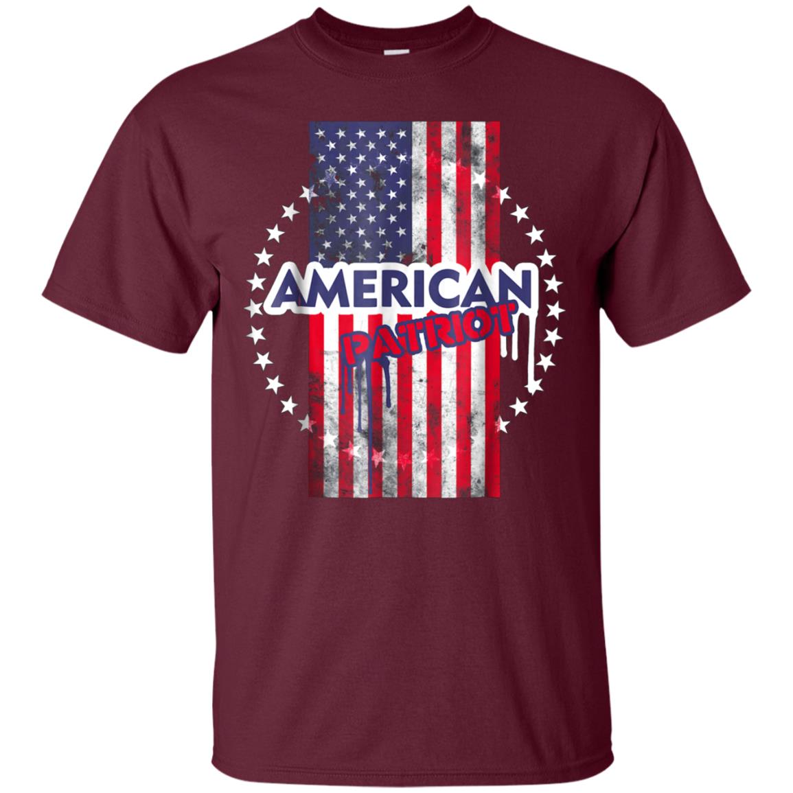 American Patriot - Unique Flag Holiday T Shirt 4th July Gift