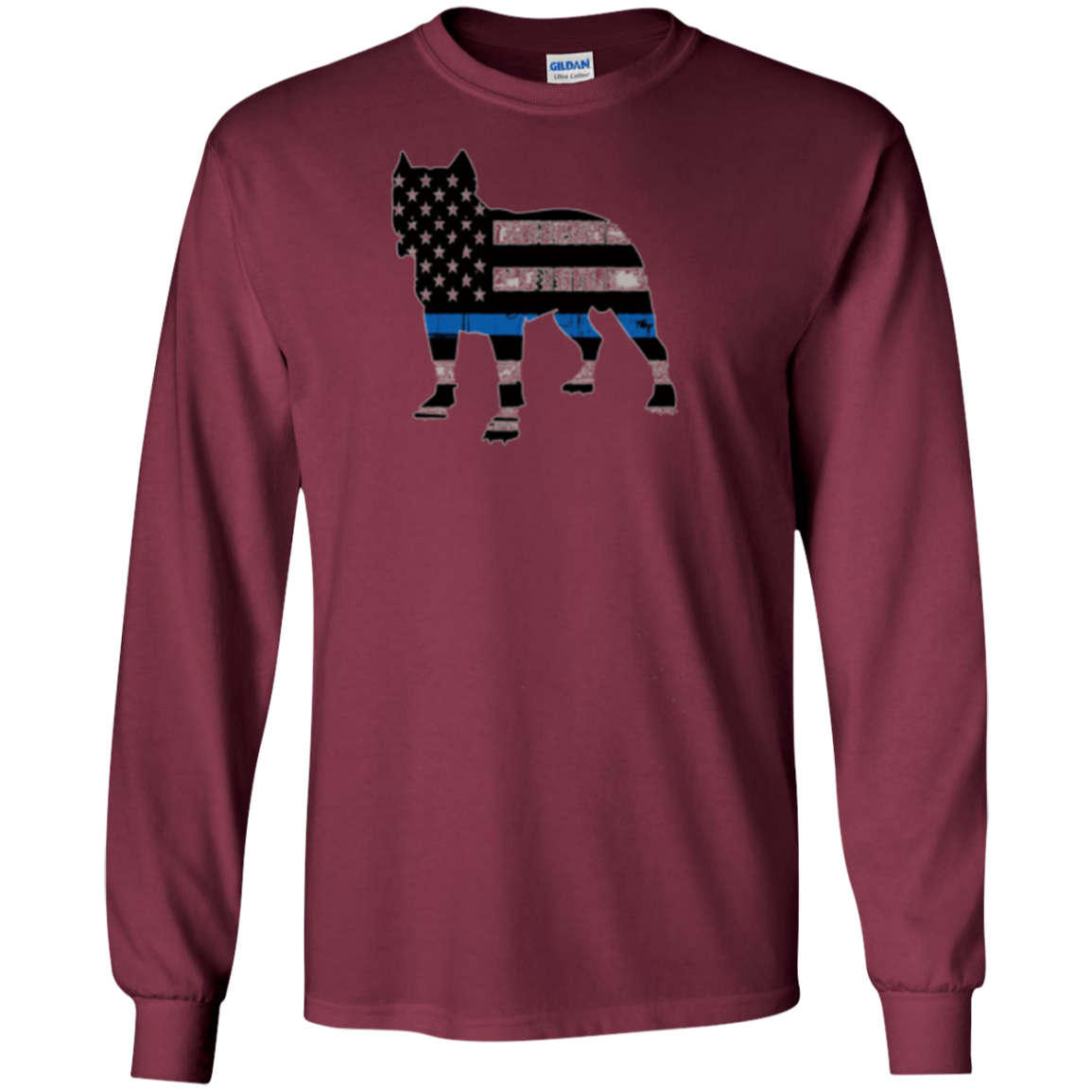 American Flag Pitbull T-Shirt