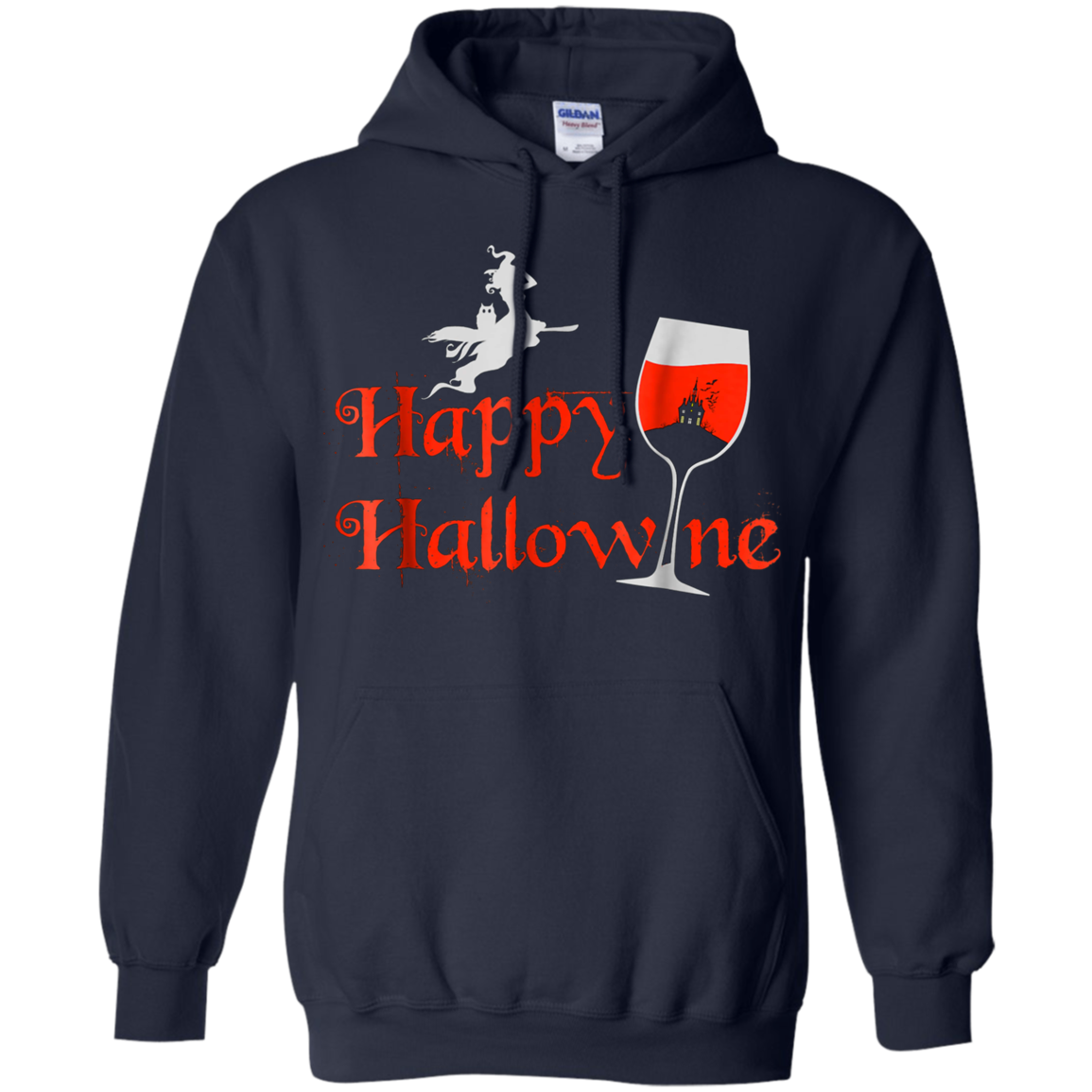 Funny Halloween Wine Tshirt, Happy Hallowine, for Men Women