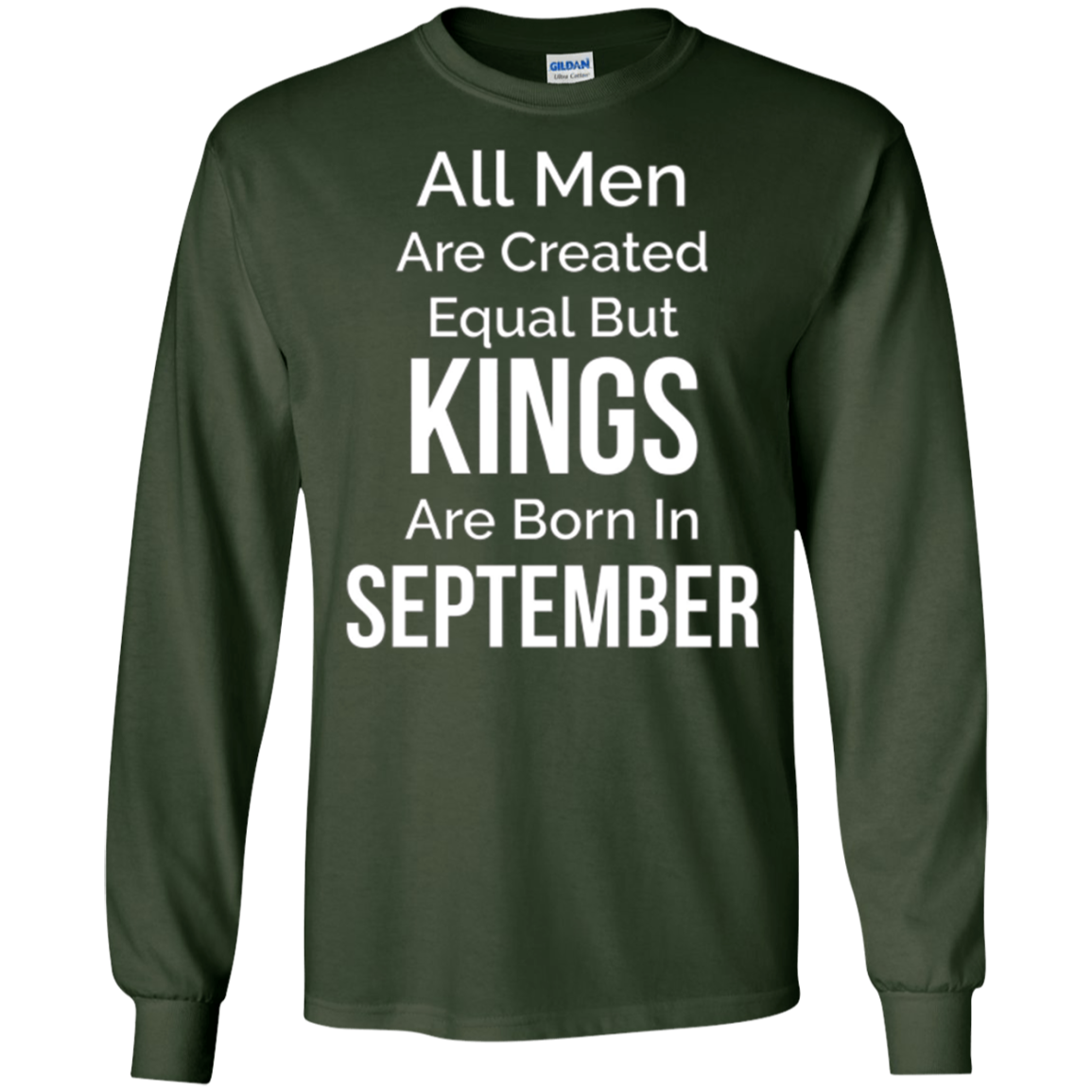 All Men Created Equal Kings Born September Tshirt Gift Funny