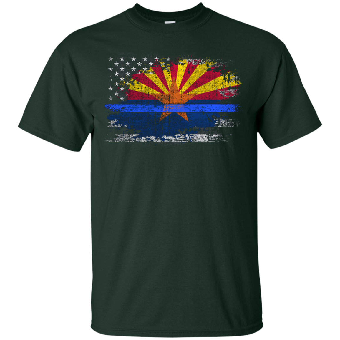 Arizona Thin Blue Line Flag T-Shirt