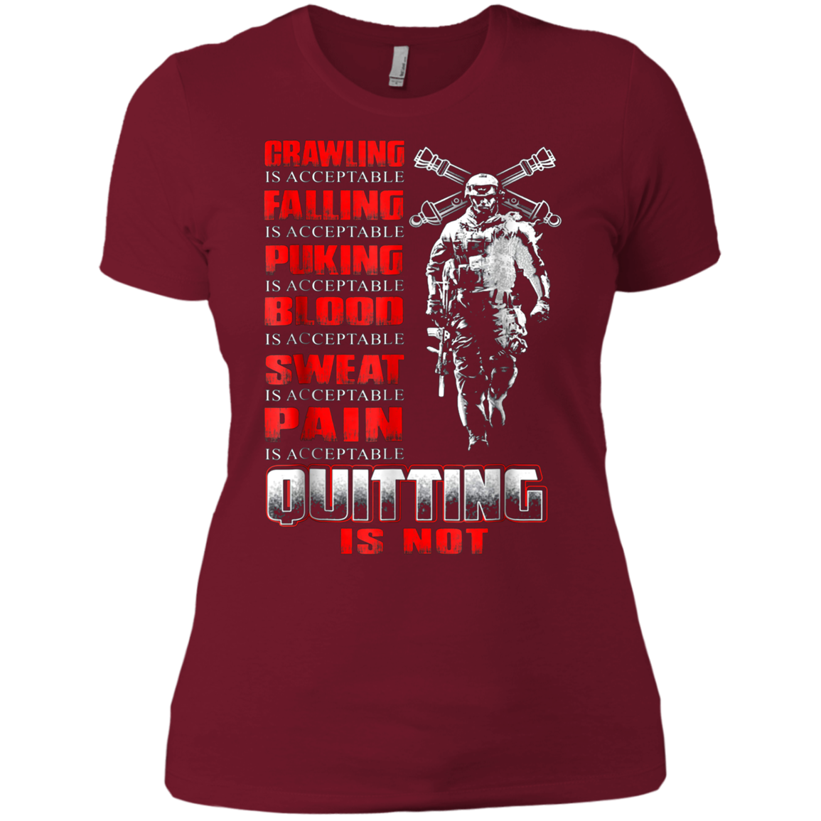 Artilleryman T-shirt , Quitting Is Not