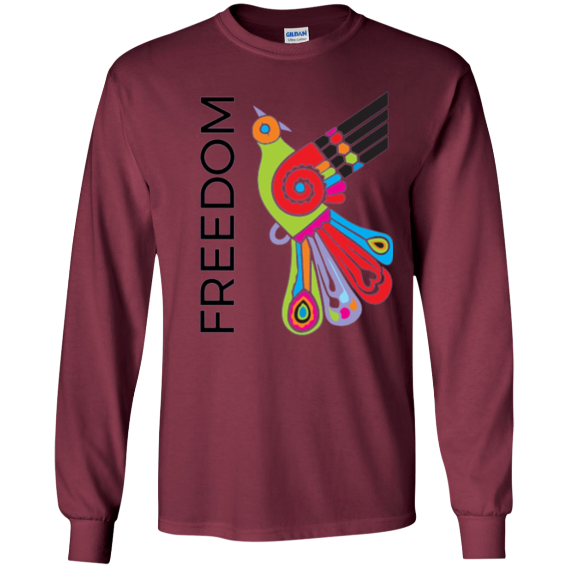 "Freedom" Bright Colorful Bird Diversity Unity T-Shirt