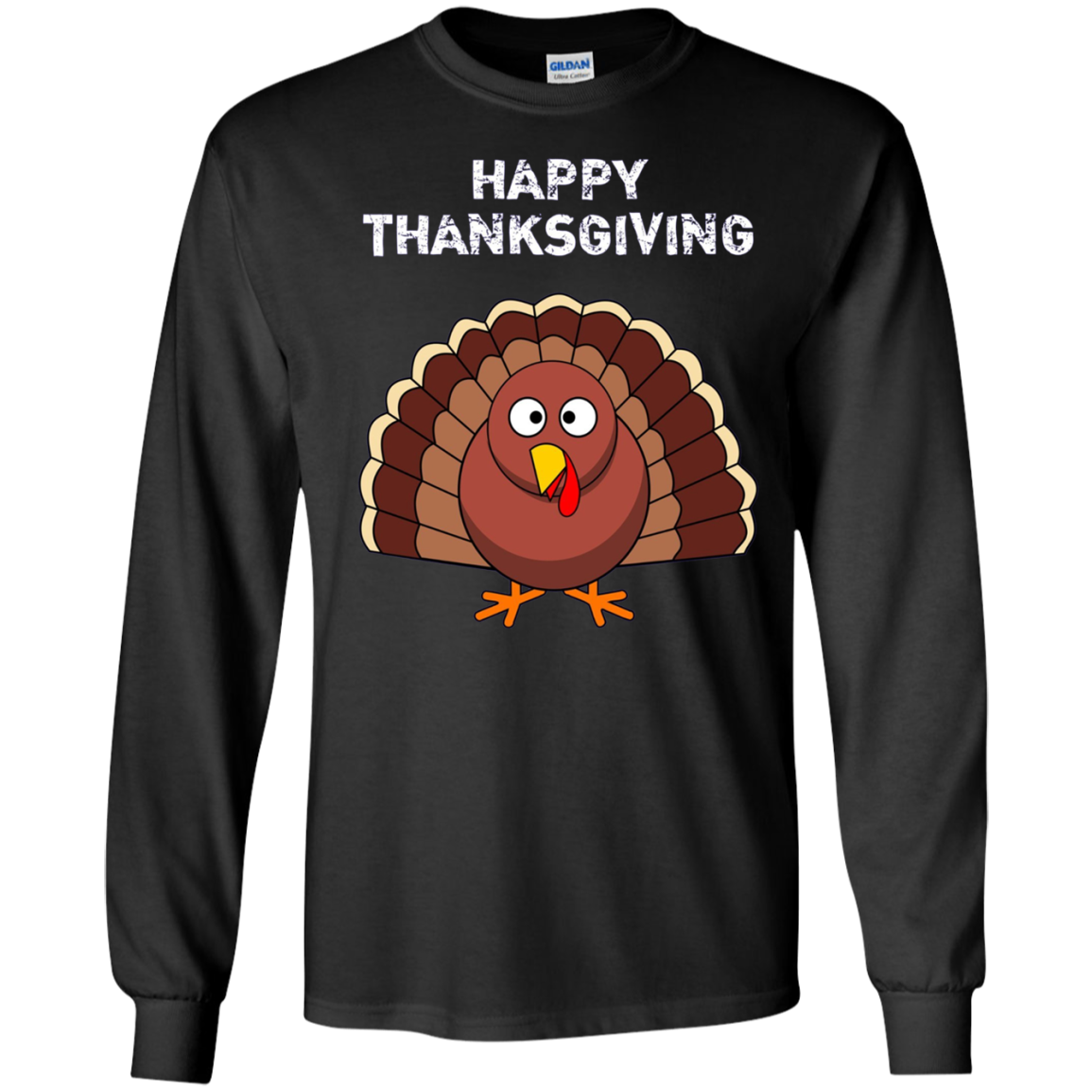 "Happy Thanksgiving" Turkey Thanksgiving Funny T-Shirt