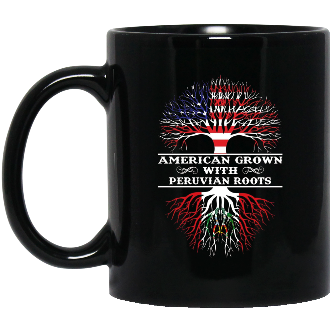 American Grown With PERUVIAN Roots Tee Shirt