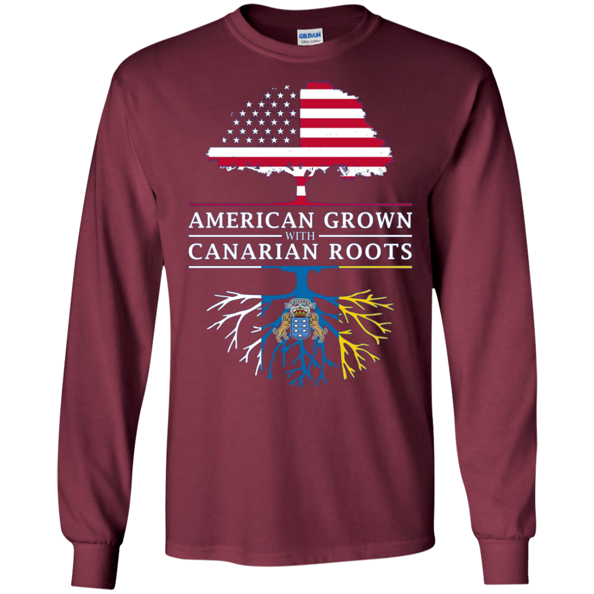 American Grown with Canarian Roots - Canary Islands Shirt