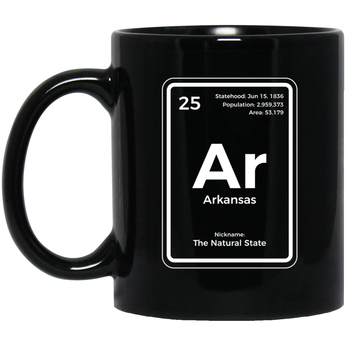 Arkansas T Shirt Periodic Table The Natural State