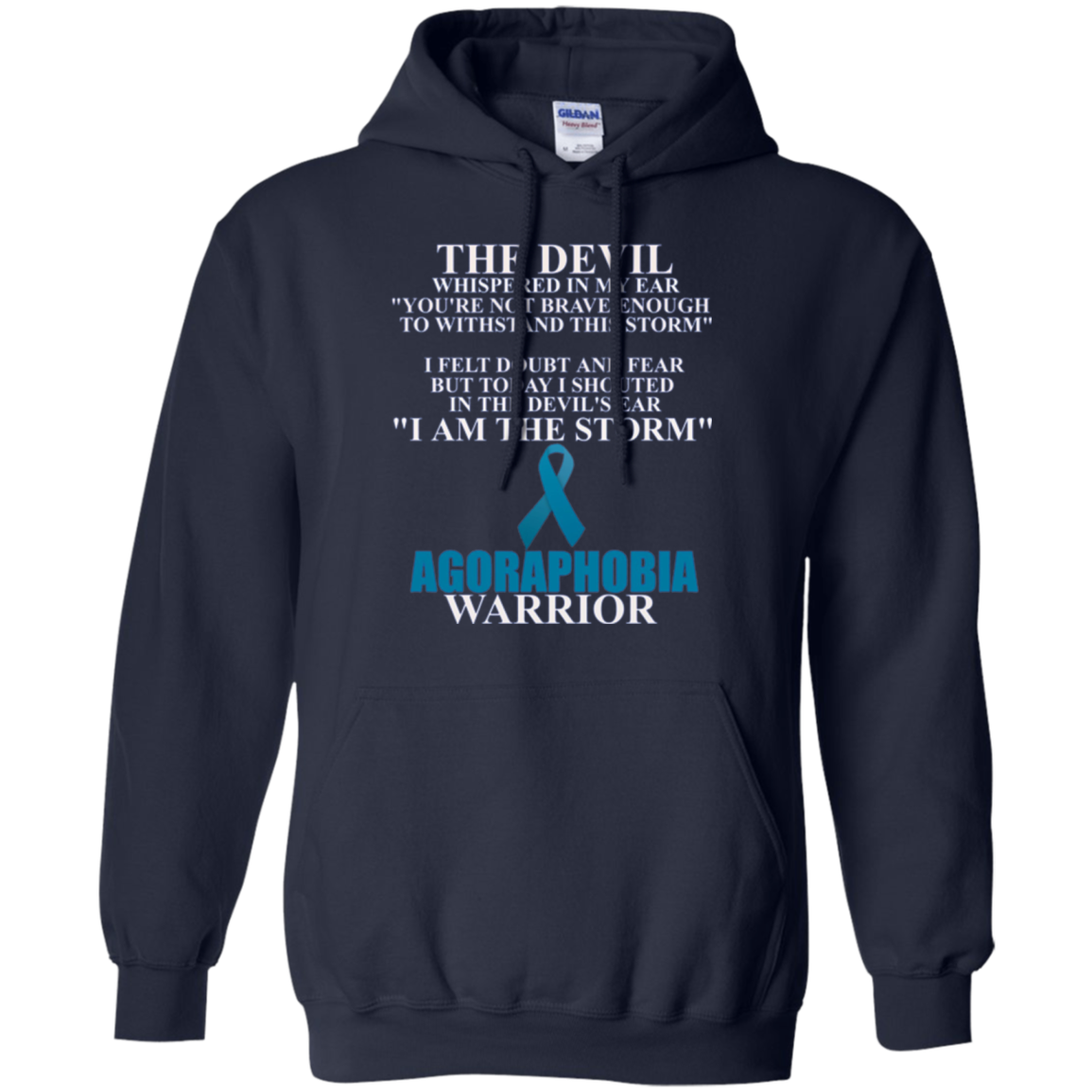 Agoraphobia Warrior Awareness Ribbon Faith T-Shirt