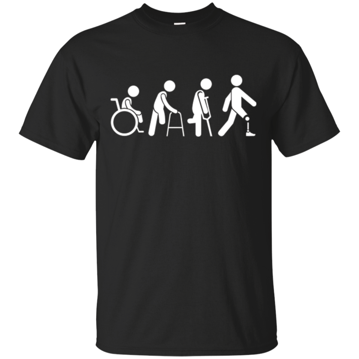 T-shirt Amputee Evolution pour hommes et femmes