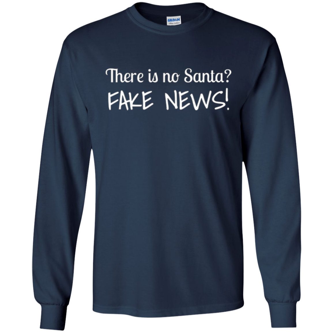 Santa Fake News T-Shirt Trump Joke Funny Christmas Gift