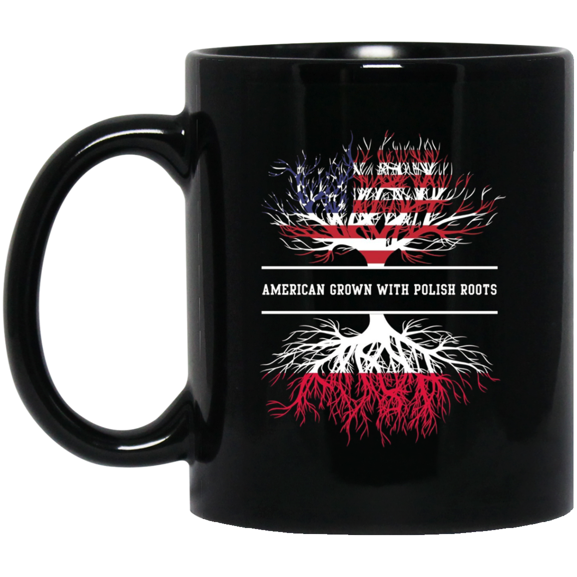 American Grown With Polish Roots T-Shirt Poland Tee