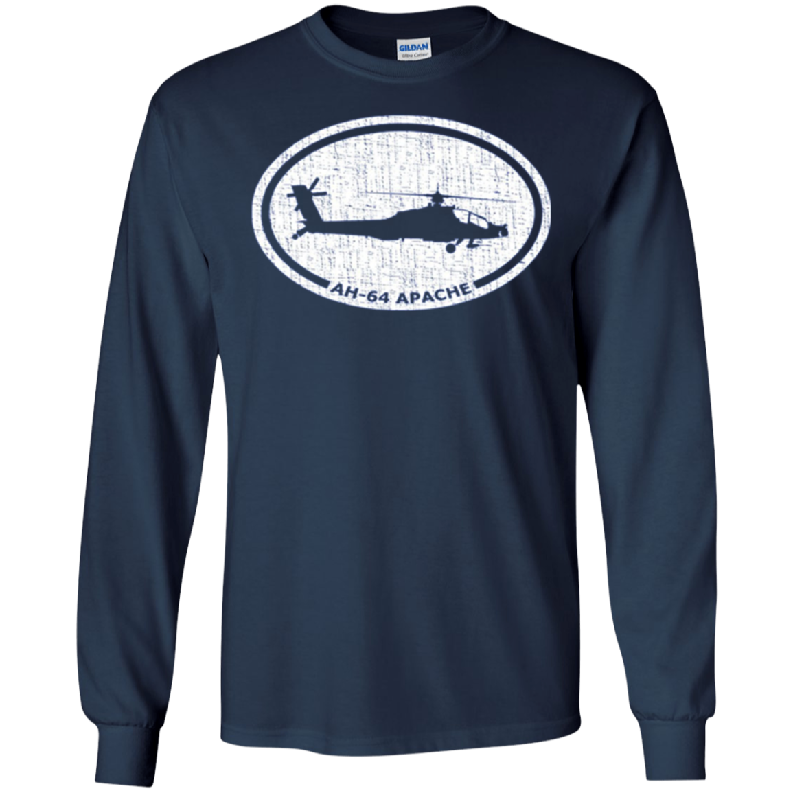AH-64 Apache Attack Helicopter Long Sleeve T-Shirt