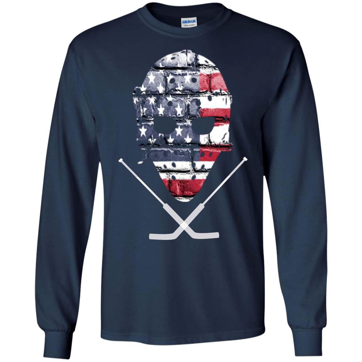 American Hockey Goalie T-Shirt Patriotic Hockey Tee