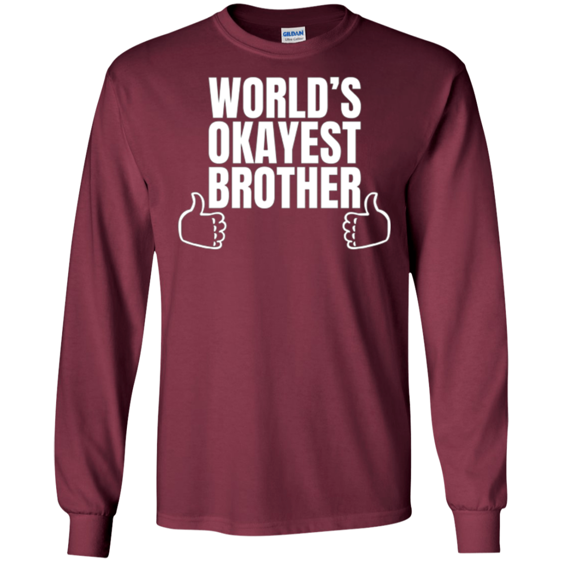 Adult World's Okayest Brother Funny Siblings tee for Brother