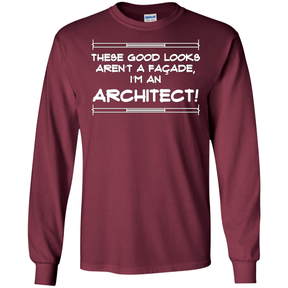 Architect Facade Joke Humor Gag Gift T-shirt
