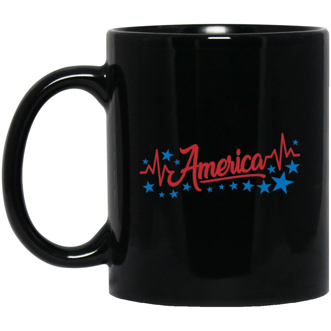 America Heartbeat Long Sleeve Fourth of July Outfit Stars