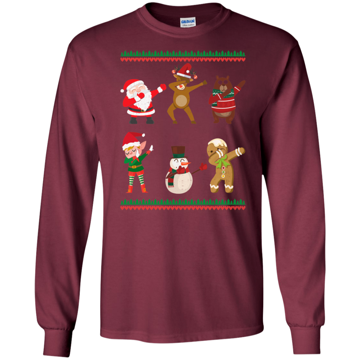 christmas Shirts dabbing santa and friends