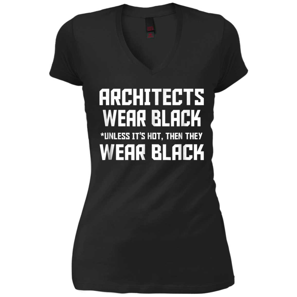 Architects wear black unless it is hot then they wear black