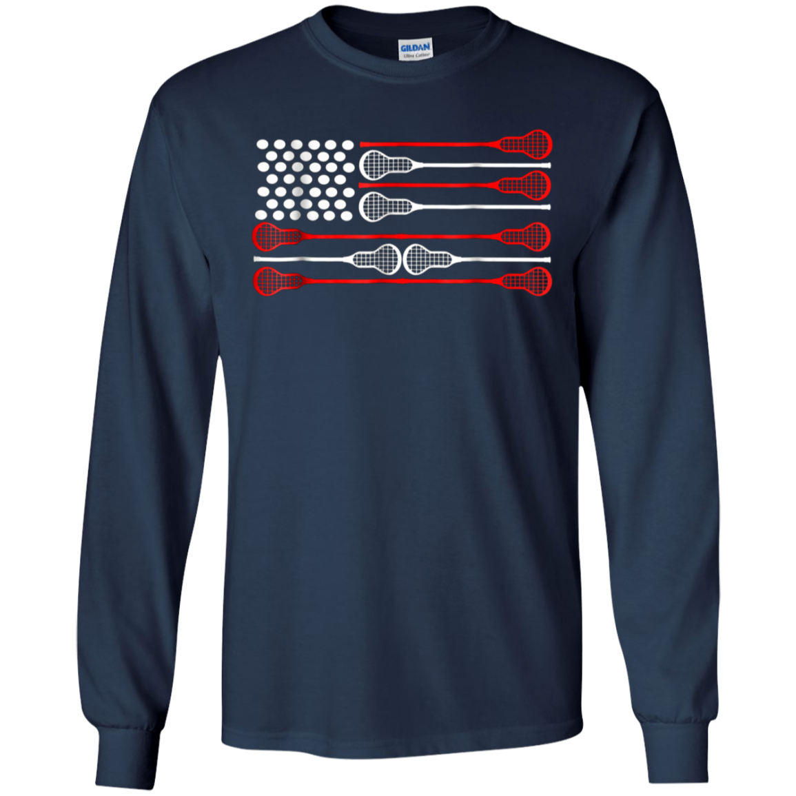 American flag lacrosse shirt 4th of july shirts for men gift