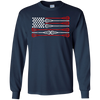 Image of American flag lacrosse shirt 4th of july shirts for men gift