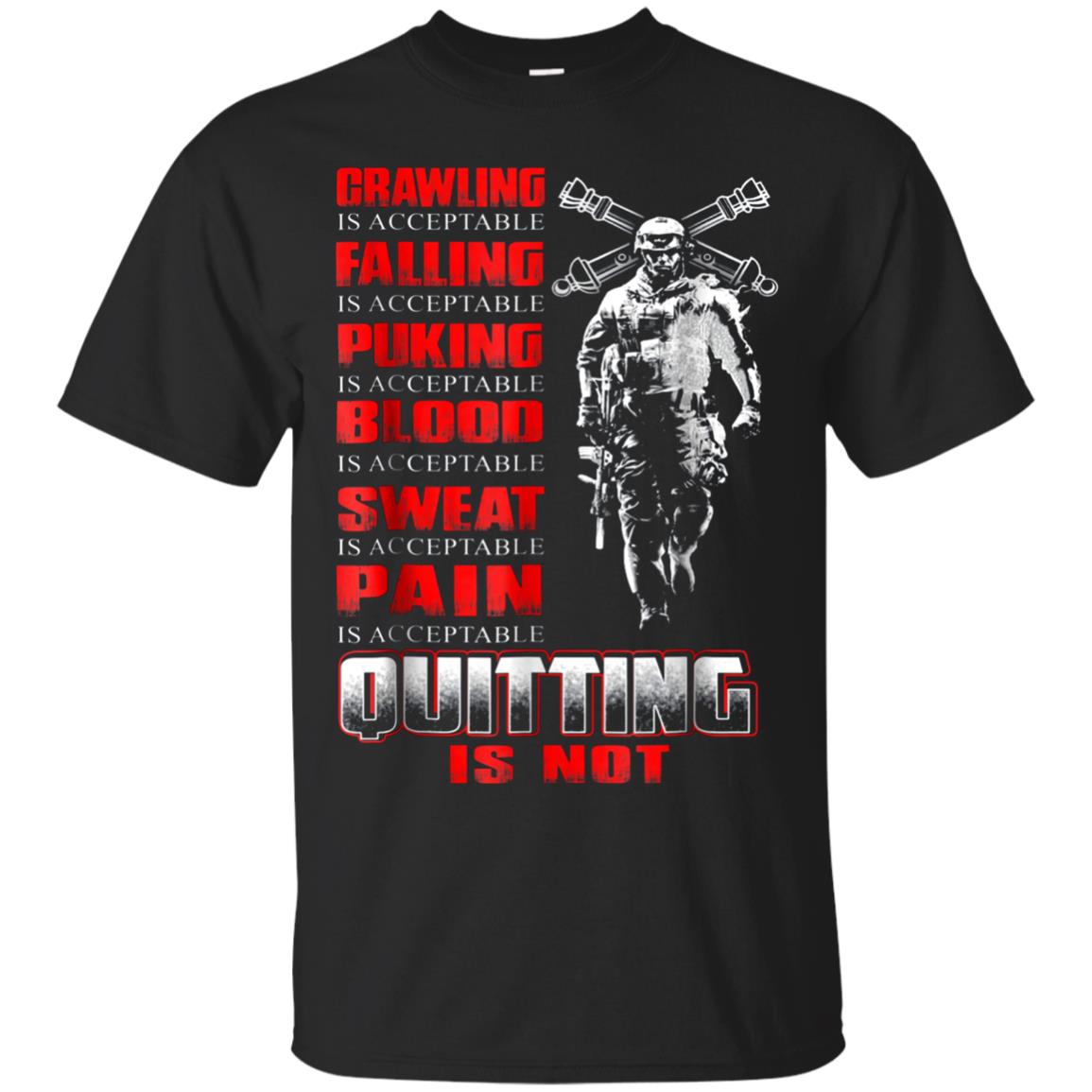 Artilleryman T-shirt , Quitting Is Not