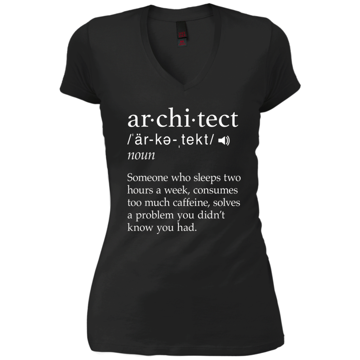 Architect Definition T-Shirt - Funny Architect Meaning Shirt