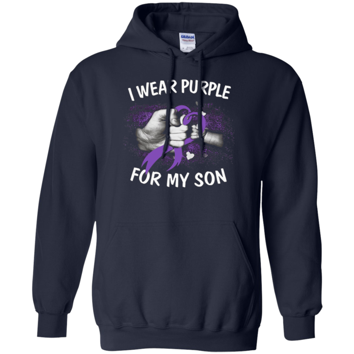 Alzheimer Awareness, I Wear Purple For My Son T-Shirt