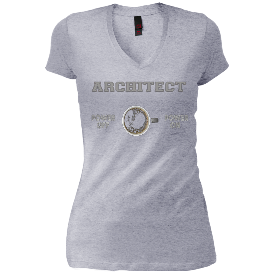 Architect T-shirt - Architect Powered By Coffee - Funny Gift